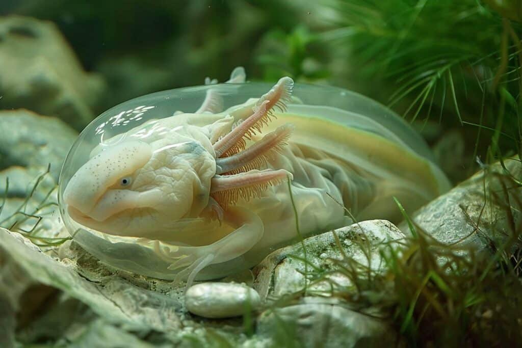 L'évolution fascinante de l'oeuf d'axolotl : de la fécondation à l'éclosion