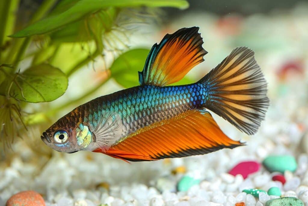 How can you tell the difference between male and female molly fish?