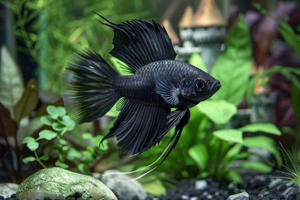 Black telescope fish: characteristics and care in an aquarium