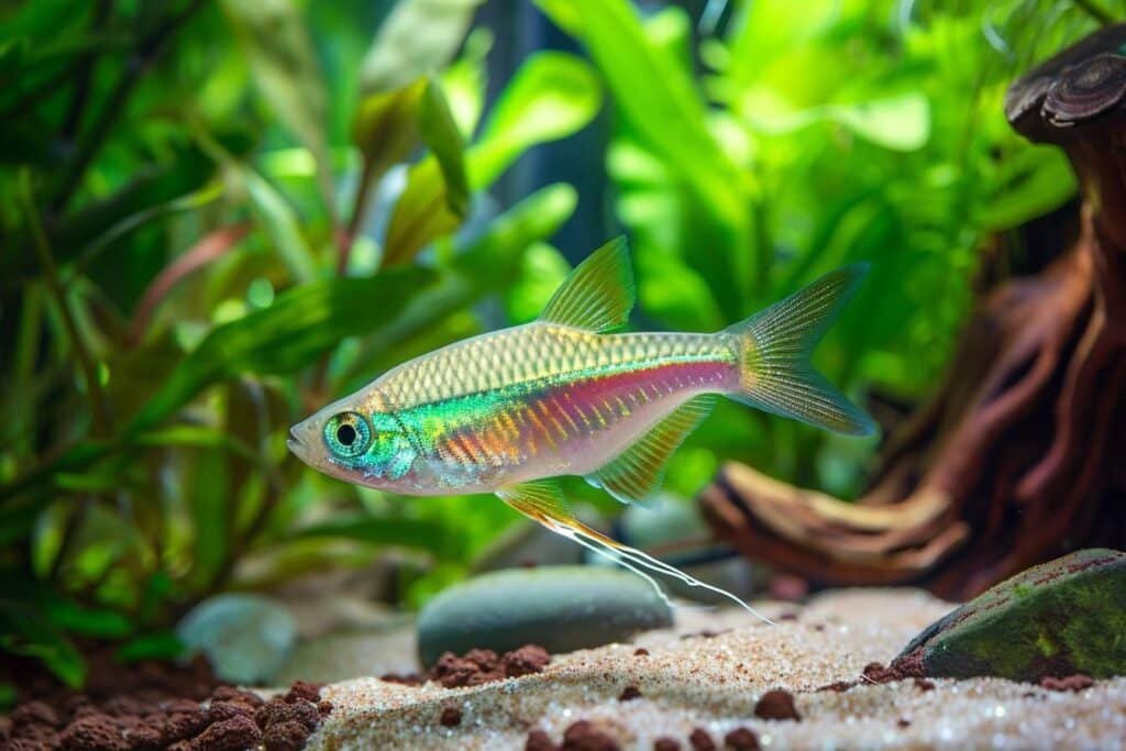 Poisson tetra amande : caractéristiques et soins en aquarium