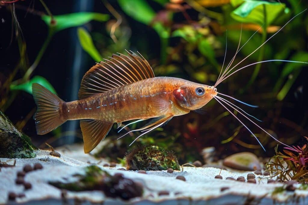 Acanthophthalmus kuhlii: long-bearded catfish