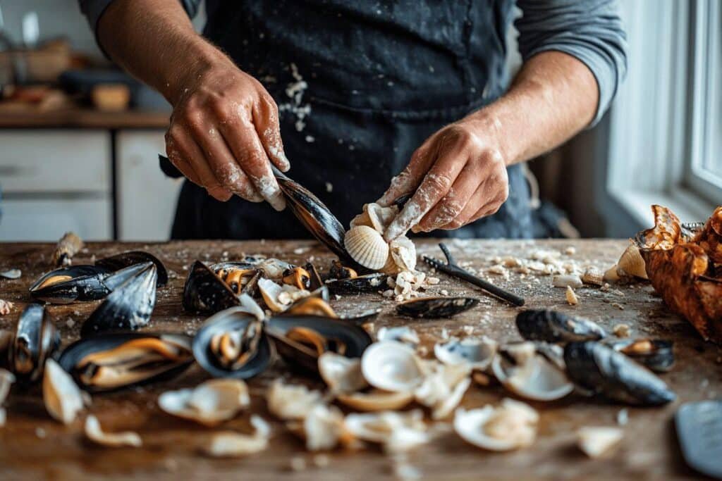 Comment nettoyer les coquilles de moules facilement : astuces pratiques
