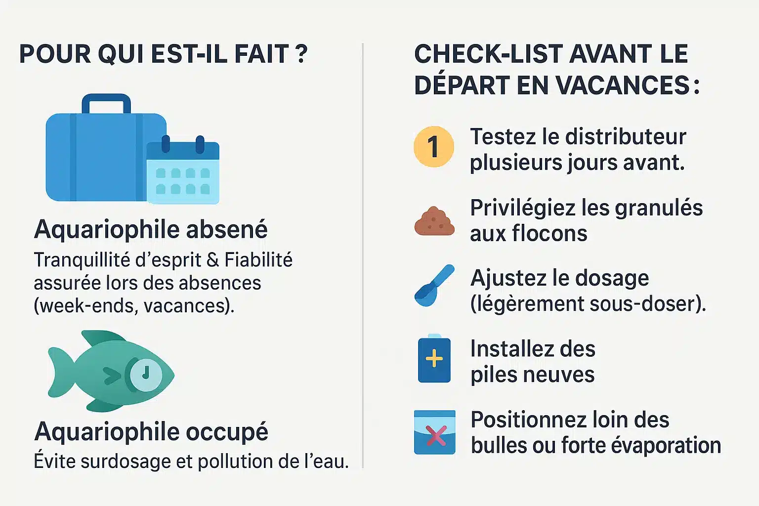 Préparation du distributeur automatique Eheim