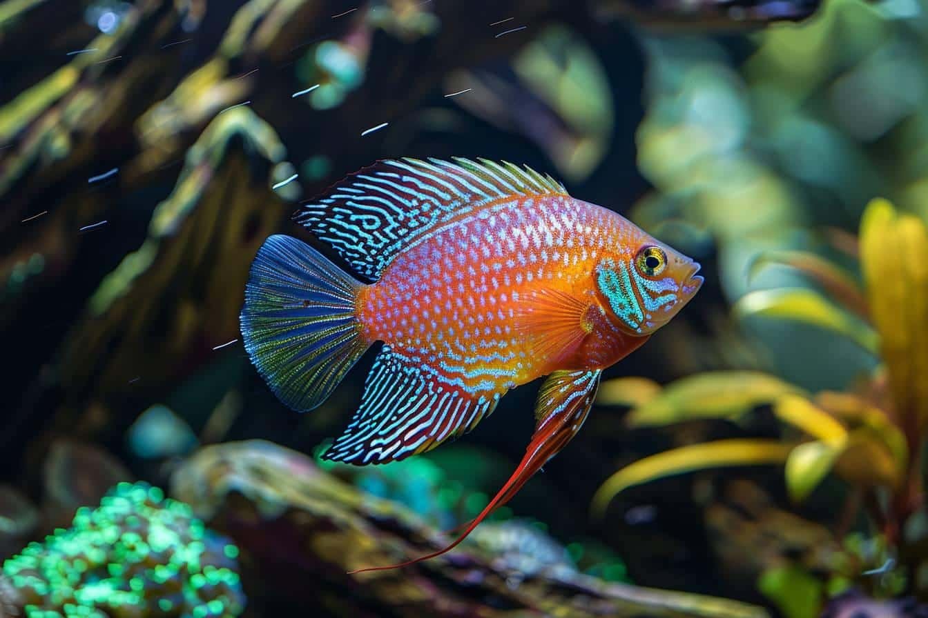 Ramirezi et crevette : cohabitation en aquarium d'eau douce